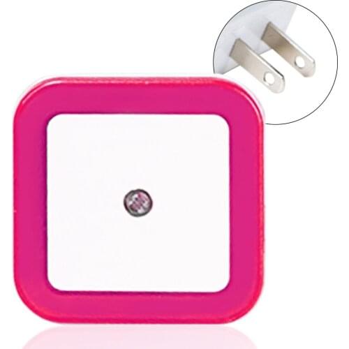 ICOCO EU/US Plug LED Induction Lamp Square Shape Wall Light Night Light Automatic Switch Light Sensor Bedroom Household Supply