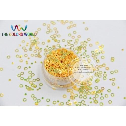 LJ4-1 Amazing Hexagon shape sequins for nail Art or DIY decoration