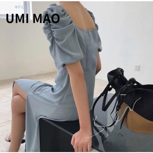 Синие летние платья UMI MAO China At AliExpress