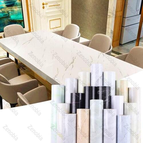 Waterproof Marble Wallpaper Vinyl Self Adhesive Film Living Room Wall Decor Kitchen Cabinets Desktop Drawer Contact Paper