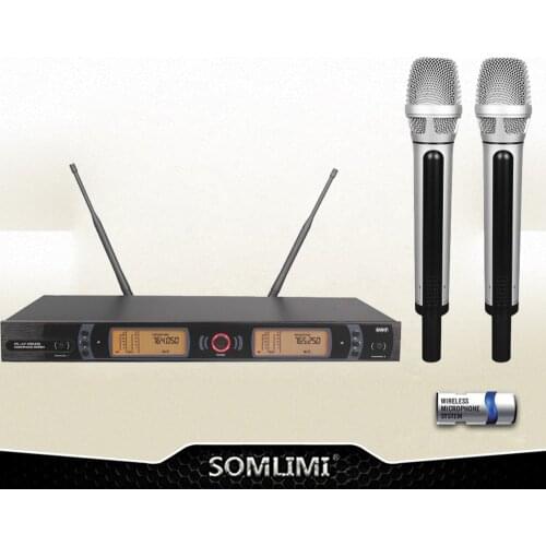 The stage performance is dedicated to the continuous frequency true diversity of wireless microphone professional one and two ne
