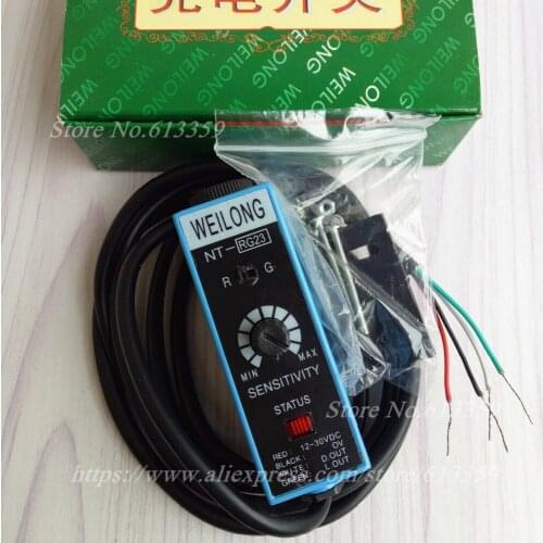 WEILONG Color Code Sensor NT-RG23 (Red & Green) Bag Making Machine Photoelectric Switch Sensor Quality Assurance