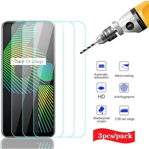 3PCS tempered glass for oppo realme5 5 6 i s 5i 5s 6s 6i 7 7i i5 6 s6 s7 global 9H HD anti-fall super thin screen protector glas
