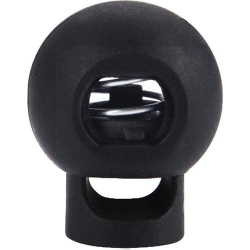 1pcs Cord Lock Stopper Spring Stop Toggle Clip Round Colorful Shoelace Accessories Plastic For Paracord DIY Ball Rope V9Q7