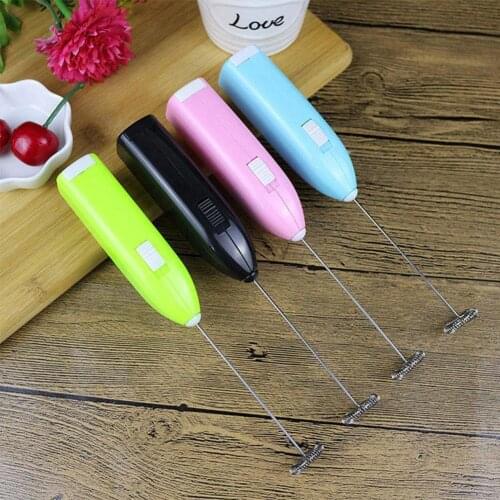 1pc Milk Drink Coffee Whisk Mixer Electric Egg Beater Mini Supplies Handle Foamer Stirrer Kitchen Tool Practical Frother Co A9F1