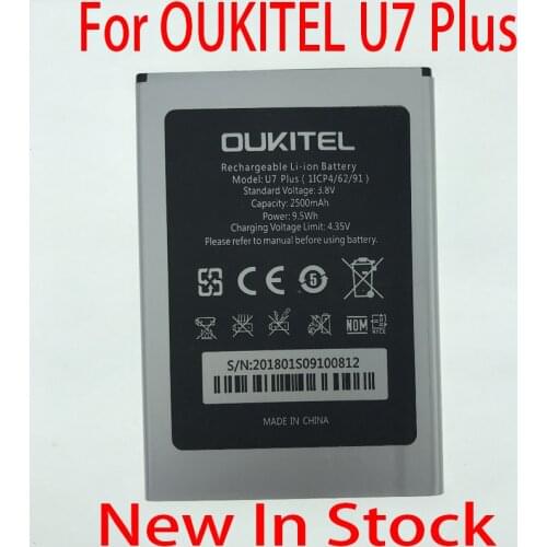 In Stock NEW Battery For Oukitel U7 PLUS / U7 MAX Mobile Phone Replacement + Tracking Number