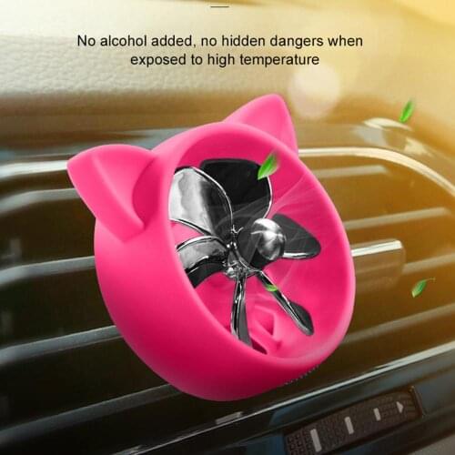 Cat Shape Car Air Freshener Auto Fragrance Perfume Universal Fragance Perfume Clip Automobiles Air Conditioning Outlet Diffuser