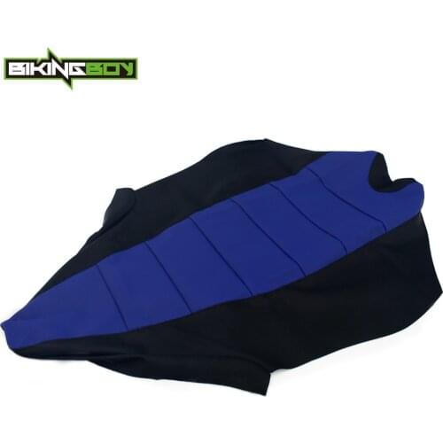BIKINGBOY ATV Quad Blue Gripped Gripper Soft Seat Cover For Yamaha YFZ 450 R YFZ450R YZ-F 450 R 2009 2010 2011 09 10 11