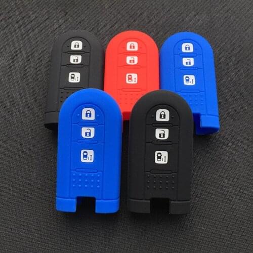 ZAD Silicone car key case cover shell skin holder protector for Toyota Daihatsu new tanto custom move Malaysia car 3 buttons set