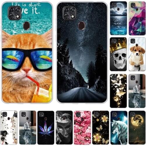 Case For ZTE Blade 20 Smart 2019 Cover Soft Silicone Cute Cat Bumper TPU Cases Back Cover For ZTE Blade 20 Smart Bags