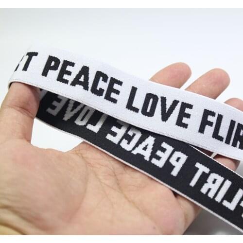 Mention of letters Elastic bands for clothes 30MM Elastic ribbon DIY Sewing Accessories rubber band elastic bands for fit