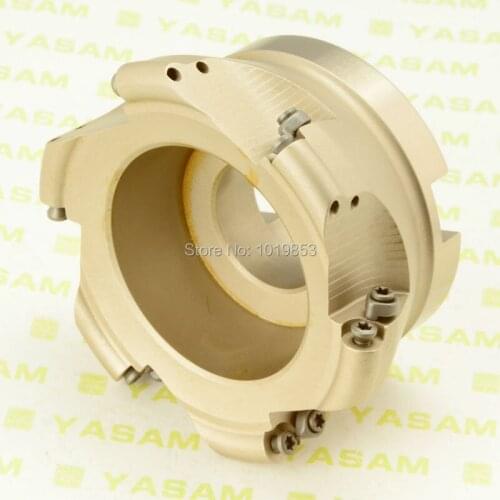 EMR-5R-100-32-6T indexable Shell mill face milling cutter for round RPMW1003 carbide inserts