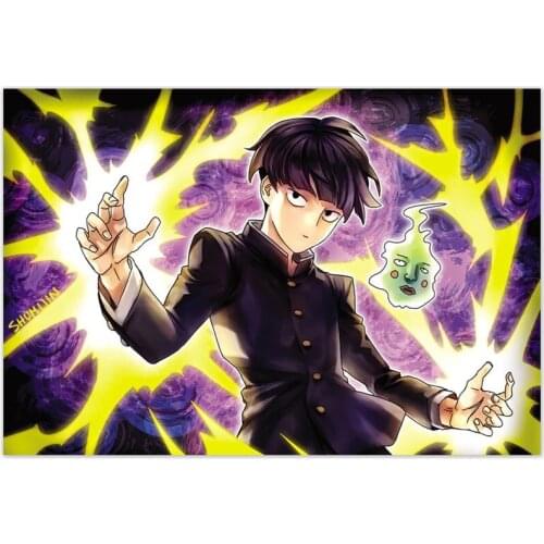 Custom Mob Psycho 100 Anime Painting Home Room Wall Decoration Canvas Posters And Decoration Pictures 20x30cm,27x40cm
