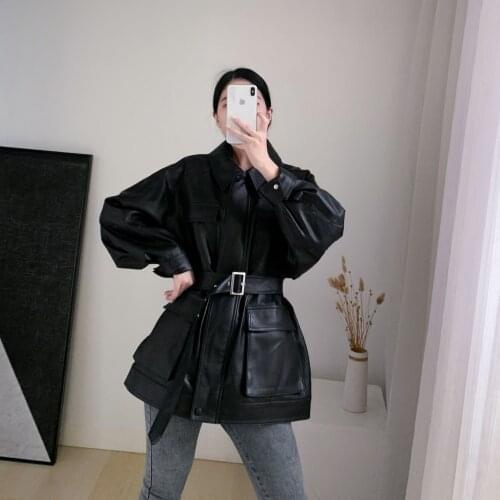 Ja0050 oversize womens PU leather