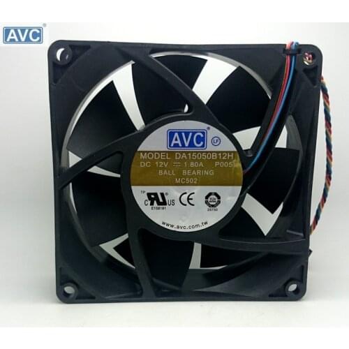 For AVC DA15050B12H DC12V 1.80A 150*150*50MM 150mm 15cm powerful axial case pwm cooling fan