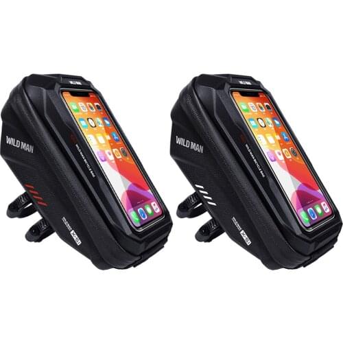 Motorcycle Bicycle Cell Phone Holder Case Bag Mount For Handlebar Waterproof