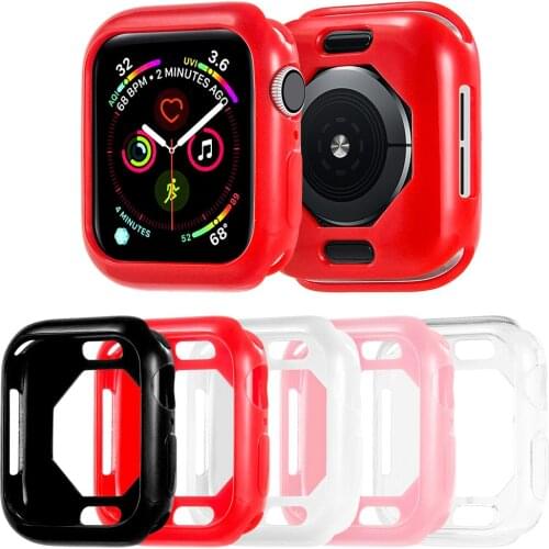 Soft Case for Apple Watch SE Series 6 5 4 TPU Cover Frame for iWatch 40mm 44mm Shockproof Bumper Accessories