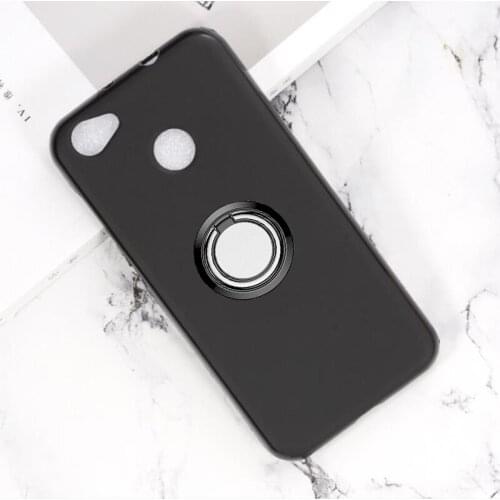 For ZTE Blade A6 Back Ring Holder Bracket Phone Case Cover Phone TPU Soft Silicone Cases for ZTE Blade A6 5.2"
