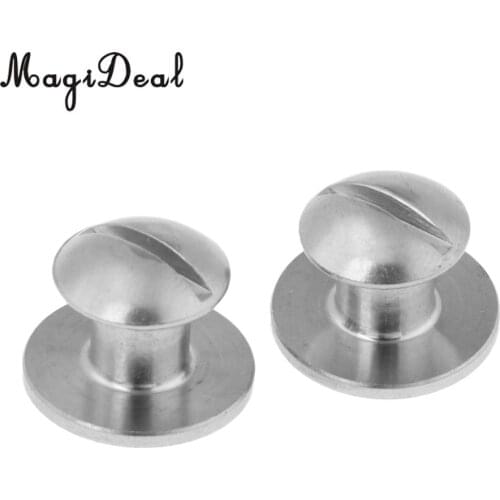 Set 2 Durable Stainless Steel Book Screws for Tech Scuba Diving Diver Backplate Pad BCD Gear Equipment