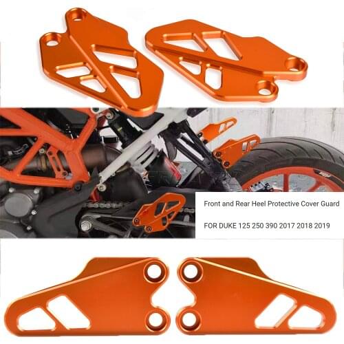 For 125 250 390 2017 2019 2020 Motorcycle 250 390 Front Rear Foot Peg Heel Protective Cover Brake Cylinder Guard