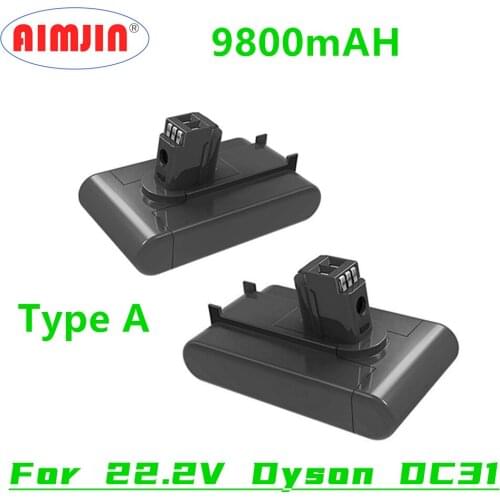 Original (Type A) 22.2V 9.8Ah Li-ion Vacuum Battery for Dyson DC35 DC45 DC31 DC34 DC44 DC31 Animal DC35 Animal 917083-01 L50