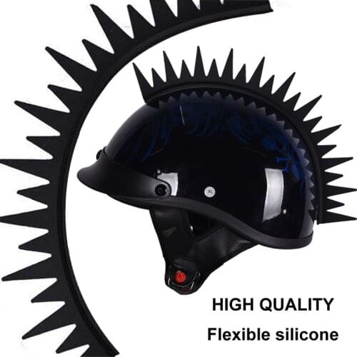Punk Motorcycle Helmet Saw Blade Warhawk Mohawk for Motorcycles Sportbikes Dirt-Bikes Snowmobiles Cruisers and Gifts