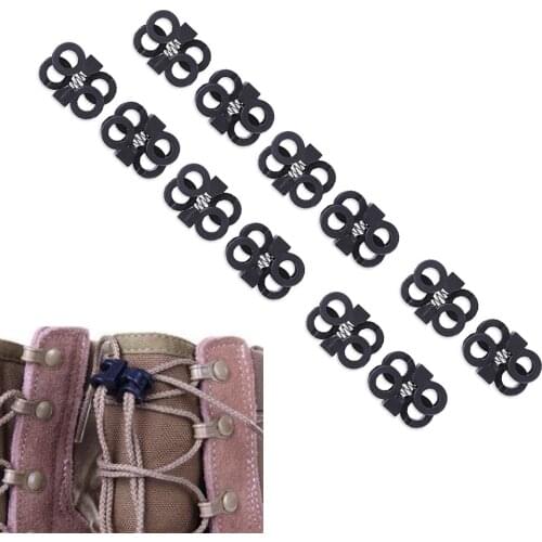 Shoe Lace Rope Clamp Lock Grenade Buckle Stopper Survive Shoelace Camp Cord Outdoor Clip Paracord Hike