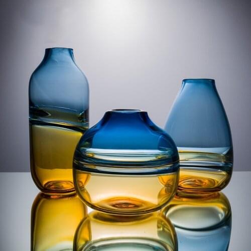 Ins Nordic Vases Home Decor Modern Living Room Glass Flower Vaso Para Plantas Adornos Para Casa Decoracion Sala Glass Vase Wazon