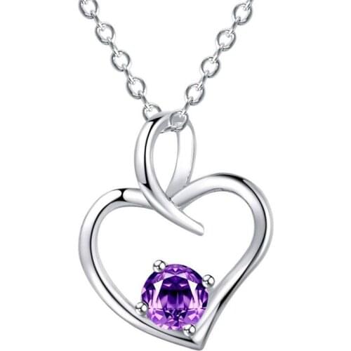 Classical style Wedding gift Nice 925 silver Fashion jewelry chains necklace pendant 4 color WN-1011