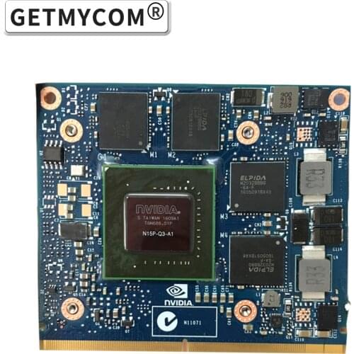 K2100M K2100 GDDR5 2GB Video Graphics Card N15P-Q3-A1 For Dell M6800 HP 8560W 8770W 8570W ZBook 15 17 G1 G2 laptop Graphics Card