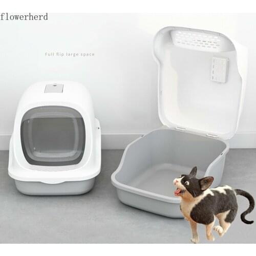 Cat Litter Box Large Closed Cat Toilet Anti-splash Cat Litter Box Cat Pet Supplies Cat House Pet Dog Cat Bed Pet Bed
