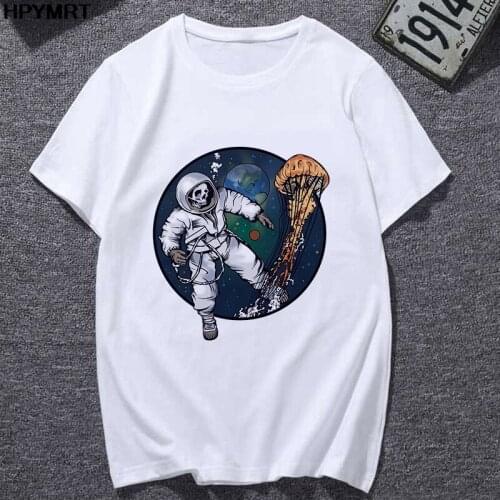 Fun Alien Skull Female Tshirt Cartoon Top Tees new fashion T Shirt Women Harajuku Short Sleeve Ulzzang T-Shirt femme clothing