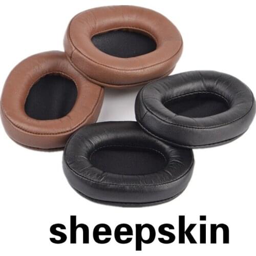 Replacement sheepskin Ear Pads for Audio-Technica ATH-MSR7 ATH-MSR7BK ATH-M50x ATH-M40X ATH-M30 ATH-SX1 ATH-M50 Earpads Cushion