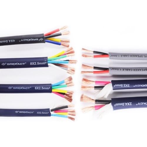 1 meter SREXACT disassembled professional mobile stage audio speaker cable main speaker subwoofer oxygen-free copper sheath