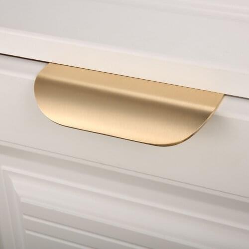 1Pcs Leaf Cabinet Pulls Solid Brass Cabinet Knob Furniture Handles golden Drawer Door Handles Furniture Handles 96mm