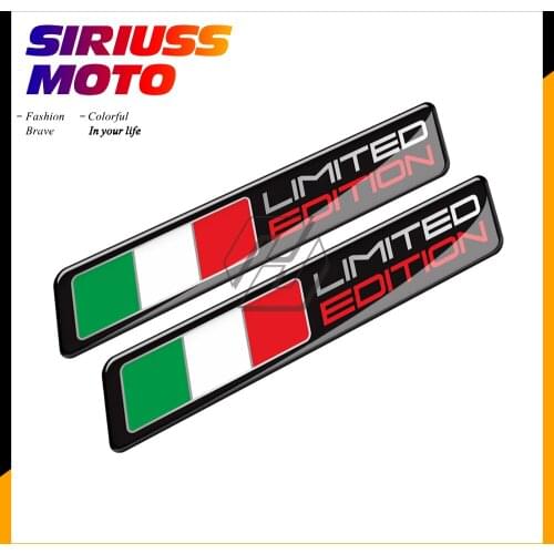 3D Motorcycle Decal Italy Flag Stickers Italia Limited Edition Sticker Case for PIAGGIO VESPA Aprilia Ducati