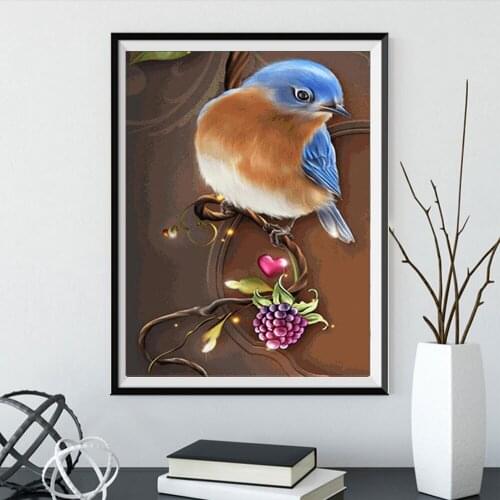 5D Diamond Painting Bird Full Diamond Round Diamond Embroidery Handcraft Mosaic Wall Art Mosaic Pattern Home Decoration