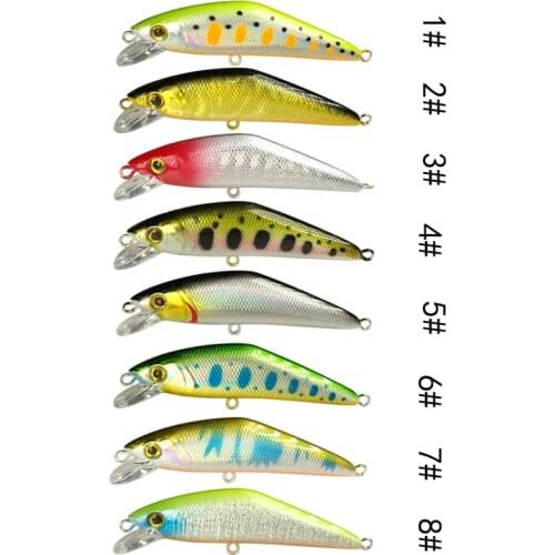 AHL12 D Back Minnow Fishing Lure Mini Hard plastic Minnow 56mm 4.5g Small Hard Minnow Fishing Lures Fishing Fish Bait