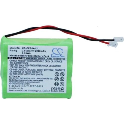 Cameron Sino 2000mAh battery for UNIVERSEL AA x 3 Cordless Phone Battery