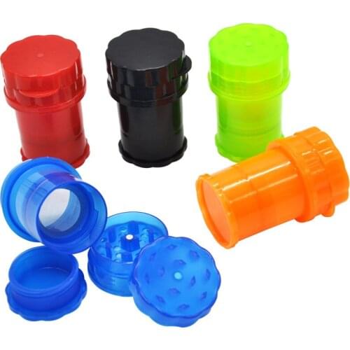 Tobacco accessories Honeypuff 58mm 4-layer plastic cigarette grinder manual cigarette grinder cigarette crusher