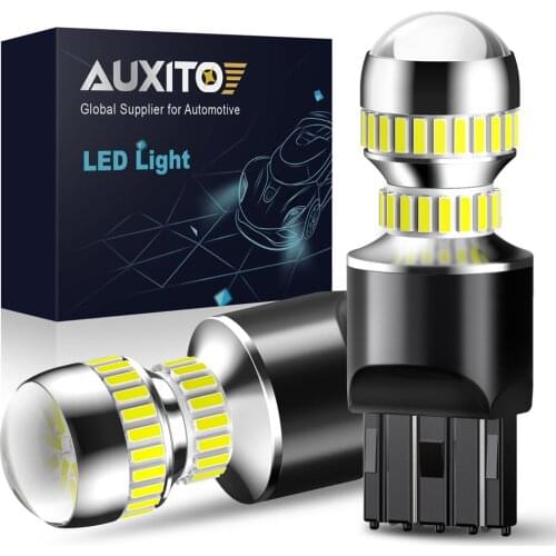 AUXITO 2x Led T20 W21/5w 7443 Canbus LED Light P21W 1156 BA15S 7440 3157 1157 Bulb For Auto Reverse Light DRL Turn Signal Lamp