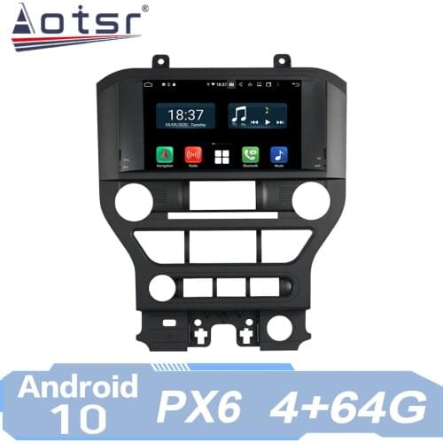 For Ford Mustang 2015 - 2018 Android Radio Car Multimedia Video Player GPS Navigation IPS Screen PX6 128G No 2 Din 2Din DVD