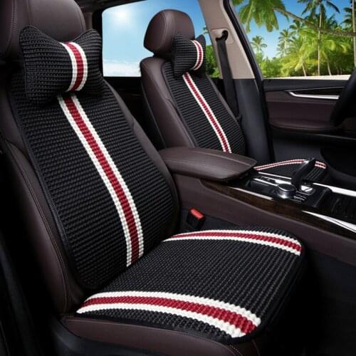 Automobiles Seat Covers Pillows Seat Cushion Ice Silk Mat Car Cooling Pad Breathable Small Waist Car Interior Accessories