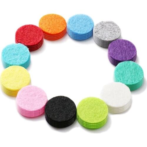 AUTO -Washable Refill Pads Felt Pads Diameter 22mm for Car Essential oil diffuser locket [48 Pcs]