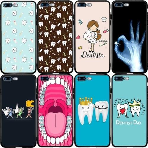 Phone Case for Xiaomi Redmi Note 9A 8 8T 7 6 7A 6A 5A 5 A1 A2 A3 Pro Max Plus Lite Dentist Dental Crowned Tooth Nurse