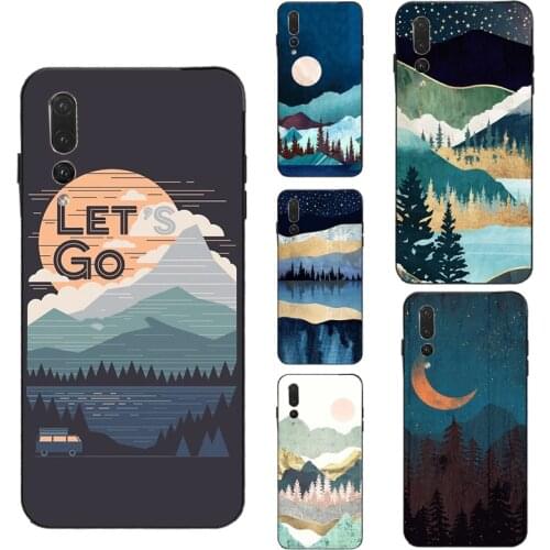 Star Lake Mountain TPU Case For Huawei P40 P10 P30 P20 Lite Mate 10 Lite 20 30 Pro P Smart 2019 Z