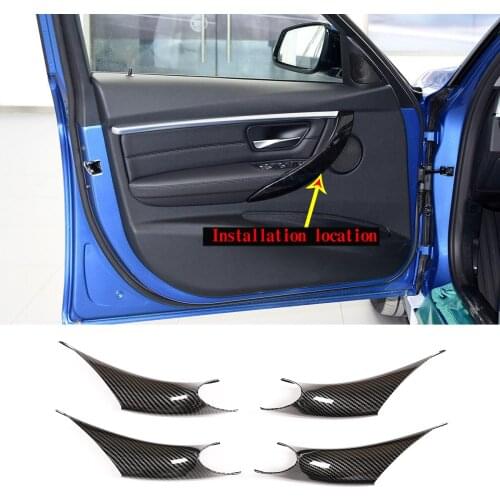 For 2012-2019 BMW 3 Series F30 F35 ABS car interior handle cover stickers car interior accessories