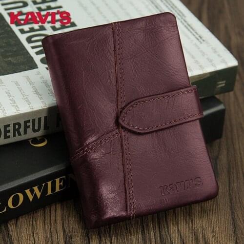 Men Wallet New Casual First Layer Cowhide Buckle Mens Short Wallet Coin Purse Card Holder