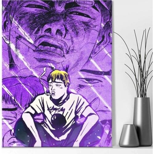 Eikichi Onizuka GTO Anime Home Decor Canvas Posters Prints Decoration Art Wall Pictures Living Room Painting