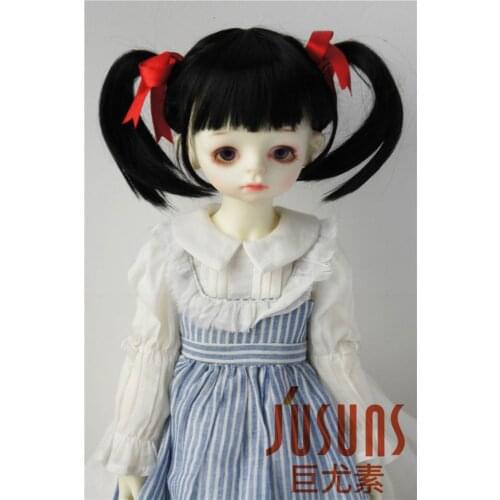 JD070 1/3 Double pony doll wigs SD synthetic mohair wig 8-9 inch wigs for Resin Dolls Lovely Doll Accessories